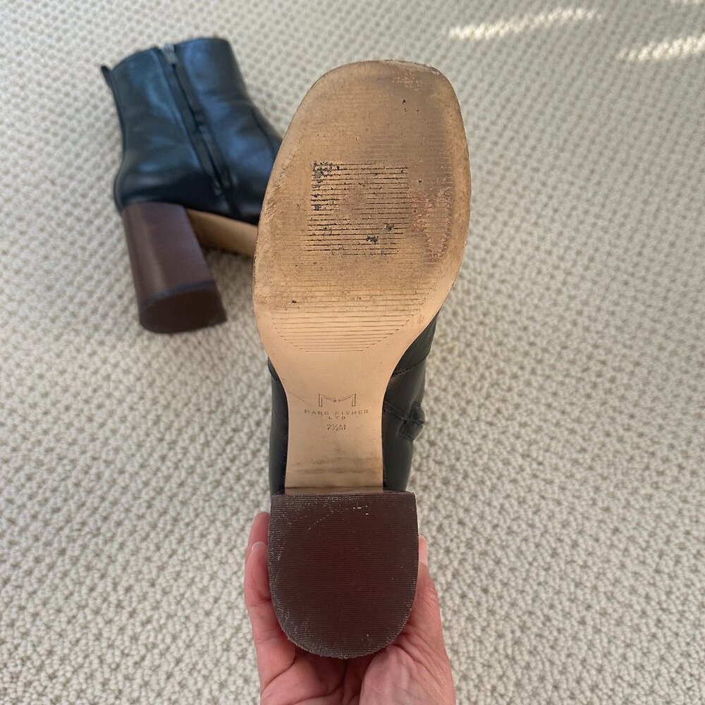 Marc Fisher Black Platform Bootie - Picture 5 of 10